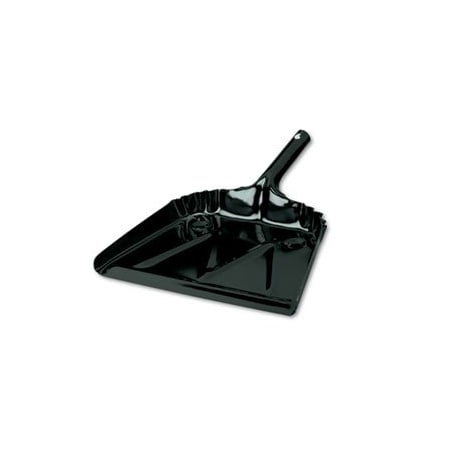 Impact Products Impact, Heavy-Duty Commercial Dust Pan, 16w X 15 1/2d, 20-Gauge Steel, Black 4216